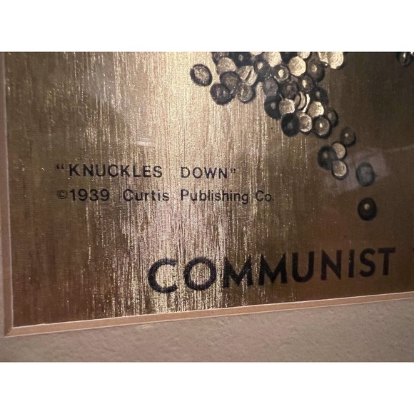 3 vintage Norman Rockwell Gold Foil Etching Suturday Evening Cover Art Posters - Picture 3 of 16